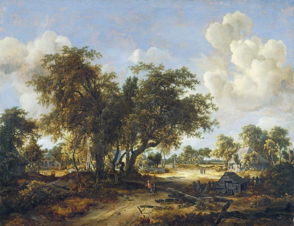 Paesaggio boscoso con case - Fitzwilliam Museum, University of Cambridge